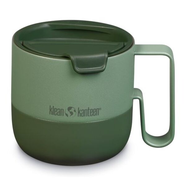 Klean Kanteen Rise Mug gobelet vert avec couvercle à clapet et poignée