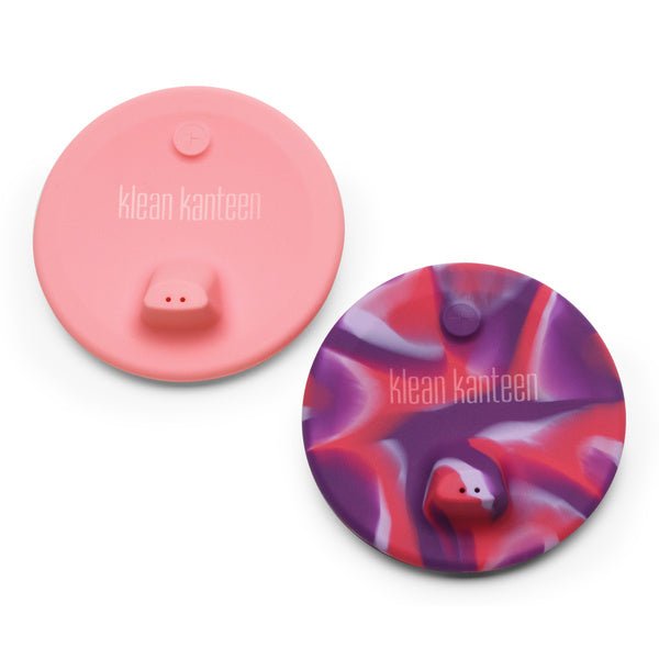 Klean Kanteen Sippy Lid couvercles à bec marbrés rose et violet avec bec verseur