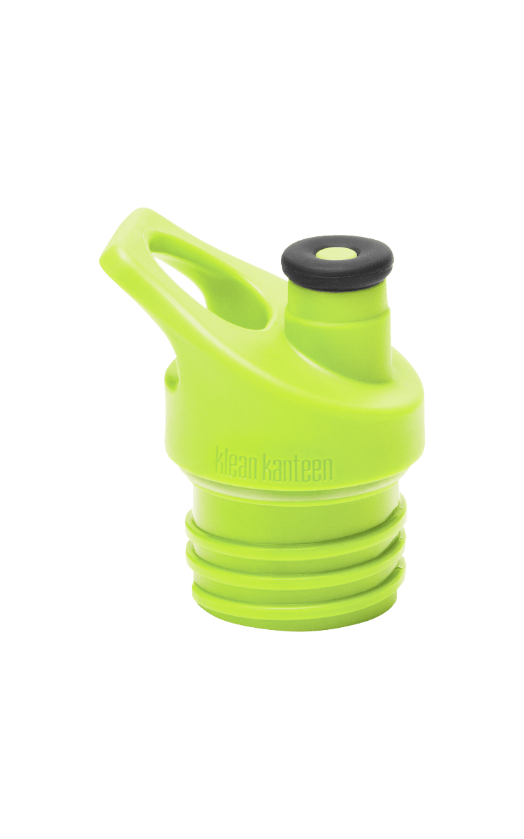 Klean Kanteen Sport Cap 3.0 bouchon vert lime avec anse de transport et bec noir