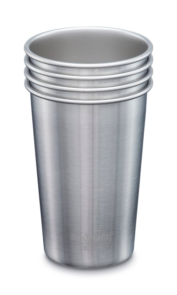 Klean Kanteen Steel Pint, quatre gobelets en inox brossé emboîtés les uns dans les autres