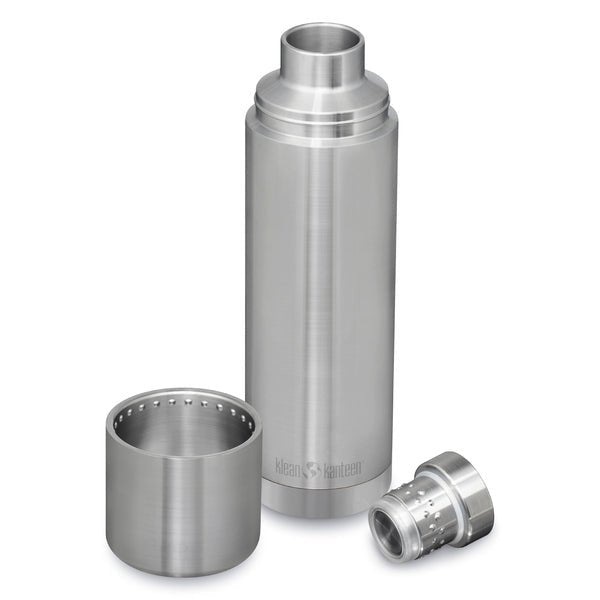 Klean Kanteen TKPro 1000 ml bouteille isotherme en acier brossé avec gobelet séparé et bouchon à vis