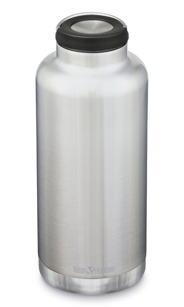 Klean Kanteen TKWide 1893 ml gourde en acier brossé avec bouchon à boucle noir