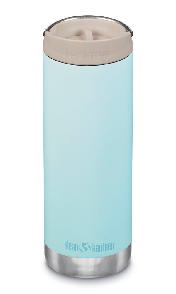 Klean Kanteen TKWide 473 ml bleu clair avec bouchon Café beige