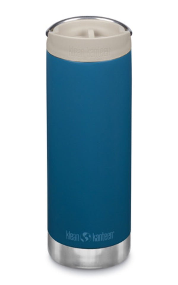 Klean Kanteen TKWide 473 ml bleu pétrole avec bouchon Café beige