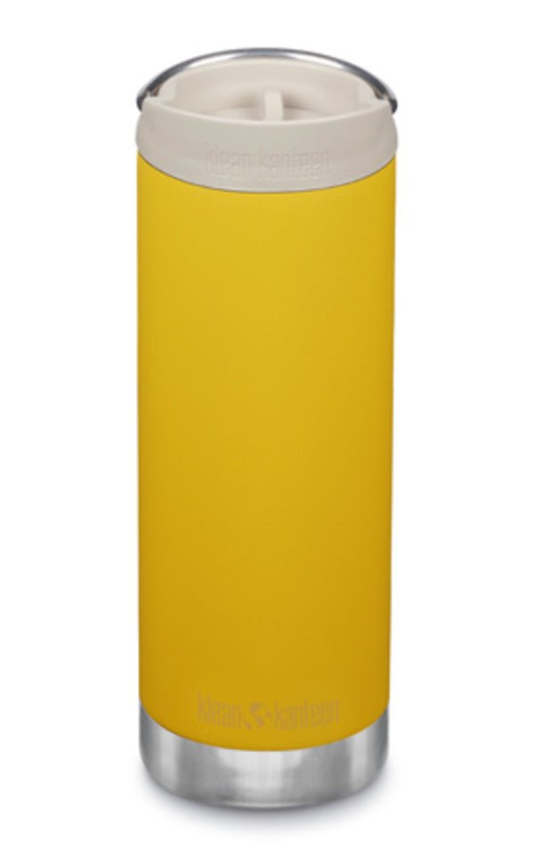 Klean Kanteen TKWide 473 ml jaune avec bouchon Café beige