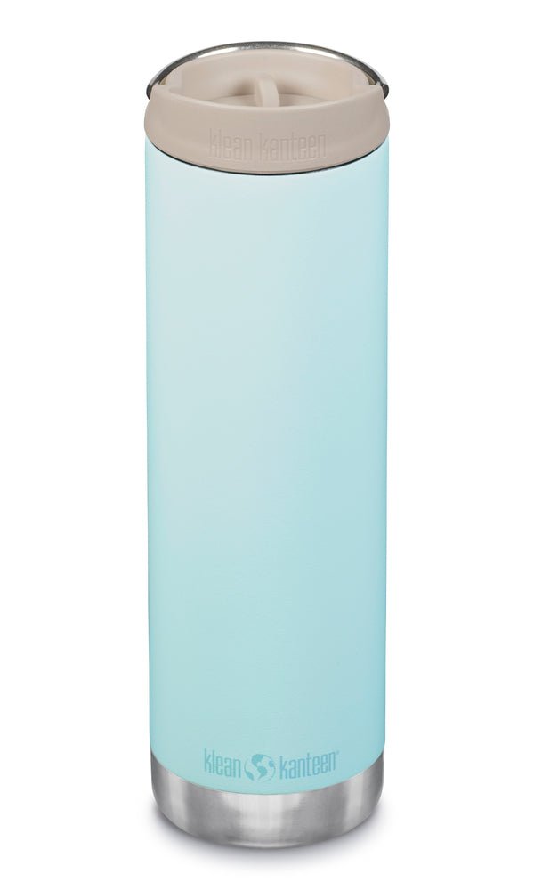 Klean Kanteen TKWide 592 ml bleu clair avec Café Cap beige