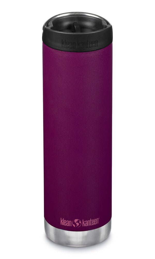 Klean Kanteen TKWide 592 ml violet foncé avec Café Cap noir