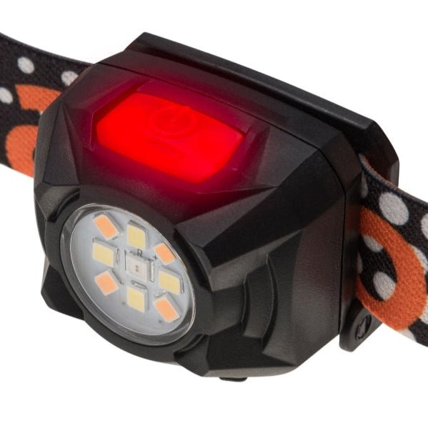 Mactronic Rebel tête de lampe avec la lumière rouge du dessus allumée
