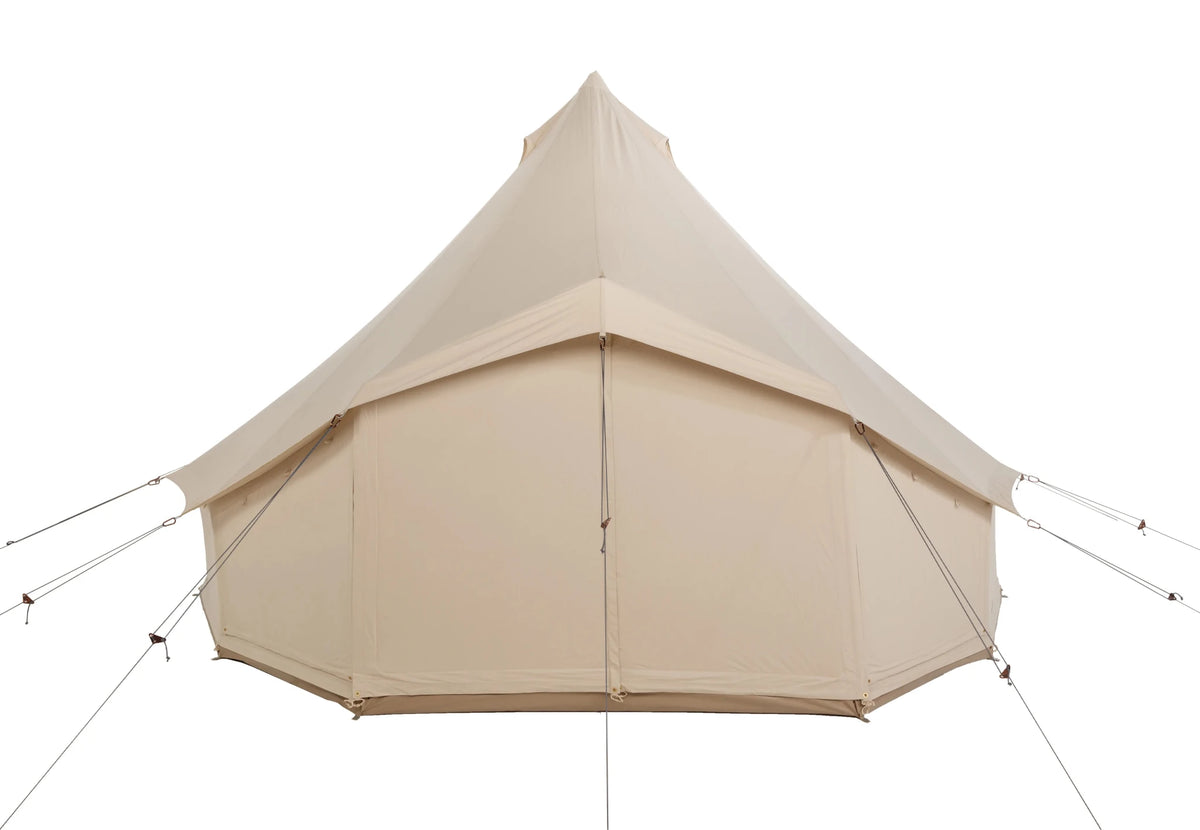 Sibley Traveller 520 Panorama, tente cloche avec large paroi avant fermée, vue de face