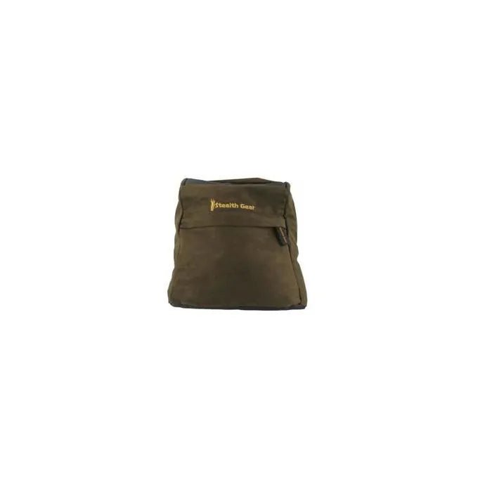 Stealth Gear Bean Bag Limited Edition vert forêt, vue de face avec logo jaune