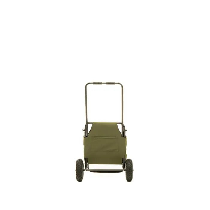 Stealth Gear Extreme Transport Trolley vu de l'arrière avec la barre et deux roues