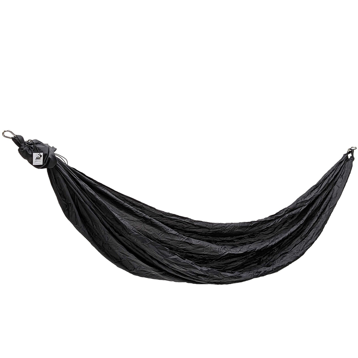 Triplander SUMMER CLASSIC hamac noir, suspendu avec mousquetons aux deux extrémités