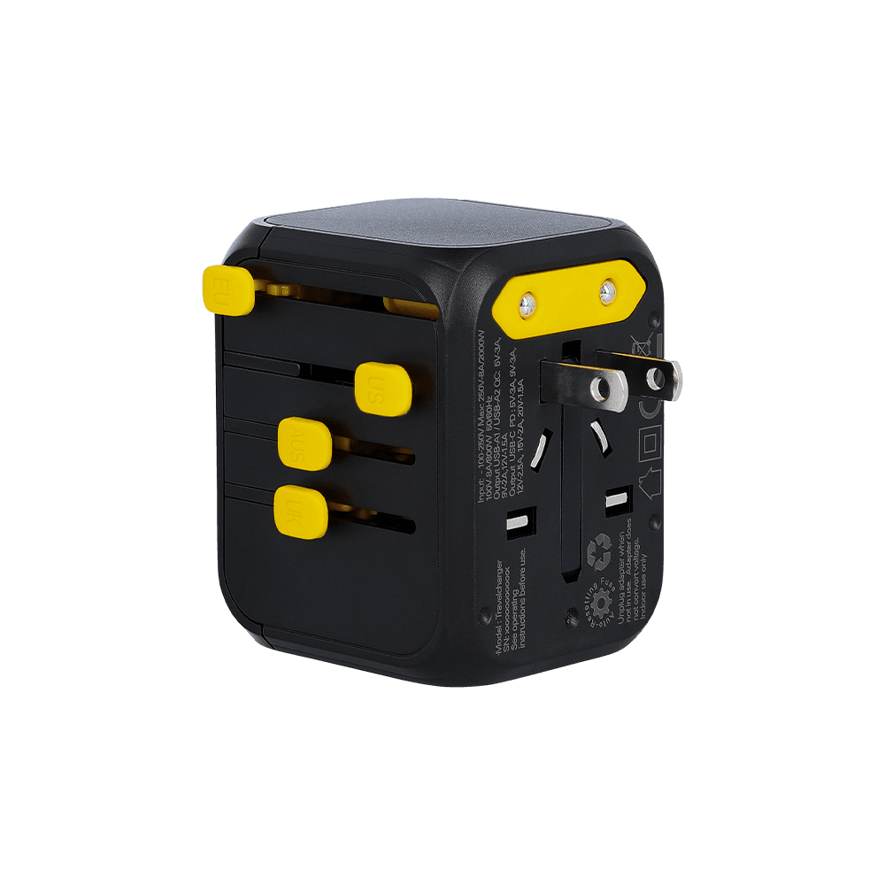 WakaWaka Travelcharger avec la fiche américaine à deux broches plates sortie