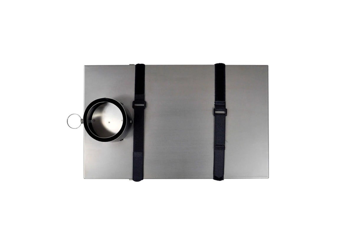 Winnerwell Fastfold Titanium replié en plaque plate avec deux sangles noires